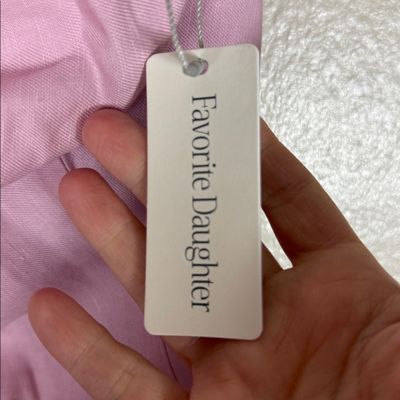 Favorite Daughter THE FAVORITE LINEN DRESS Pastel Lavender - Picture 7 of 12